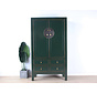 Chinese wedding cabinet 2 doors 4 drawers fir-green