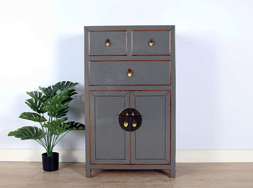 Yajutang Chinese chest of drawers  gray  RAL7005