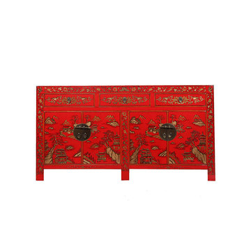 Yajutang Sideboard mit Handvergoldung Bemalung