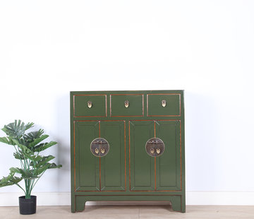 Yajutang Chinesische Kommode olivgrün RAL6003