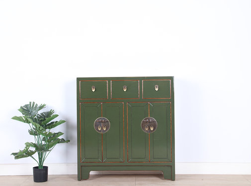 Yajutang Chinesische Kommode olivgrün RAL6003