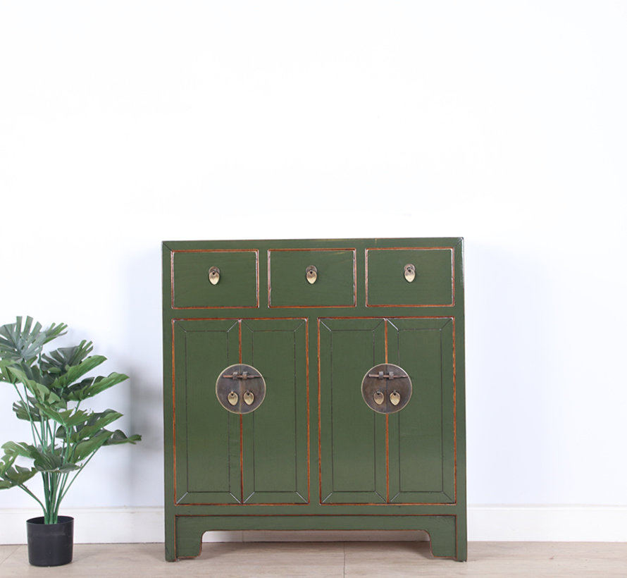 Chinese dresser 25 cm Deep  olive-green RAL6003