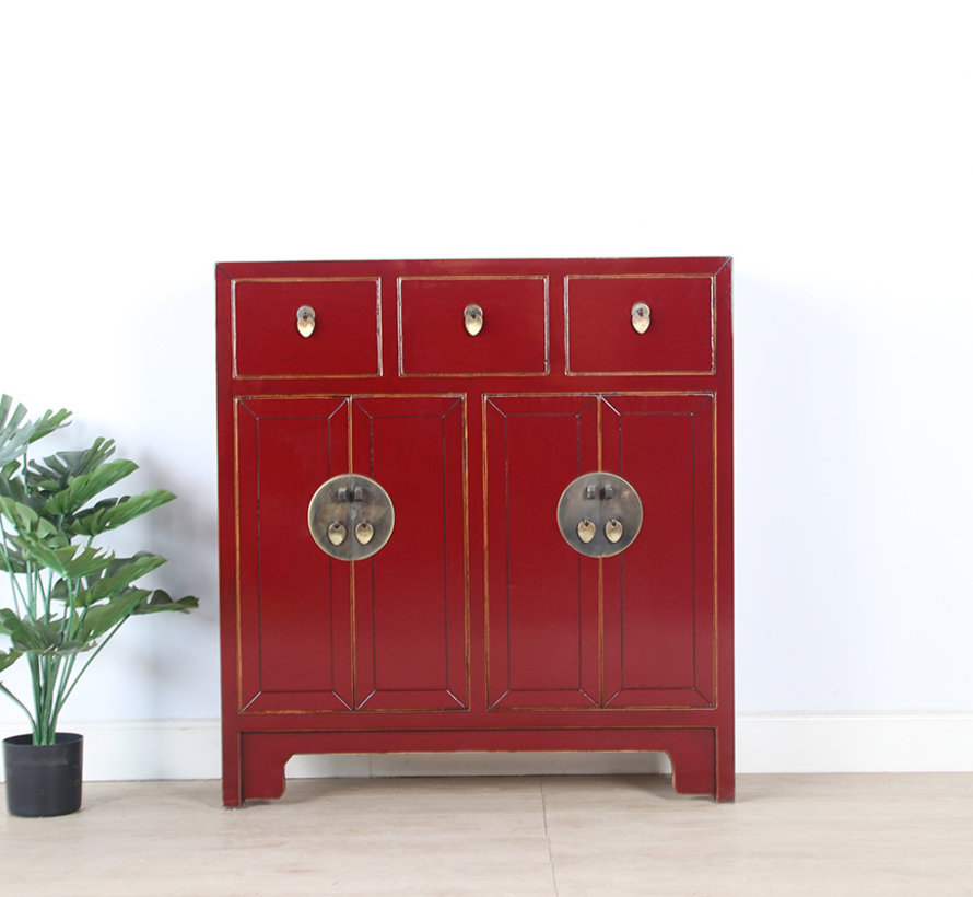 Chinese sideboard 25 cm D  purple red RAL3004