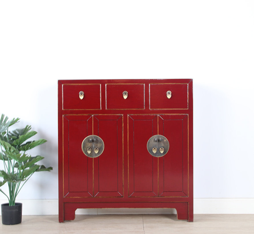 Chinese sideboard 25 cm D  purple red RAL3004