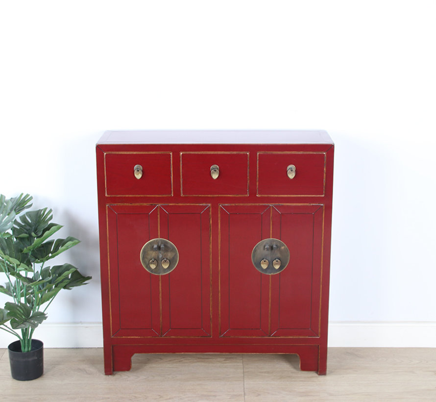 Chinese sideboard 25 cm D  purple red RAL3004