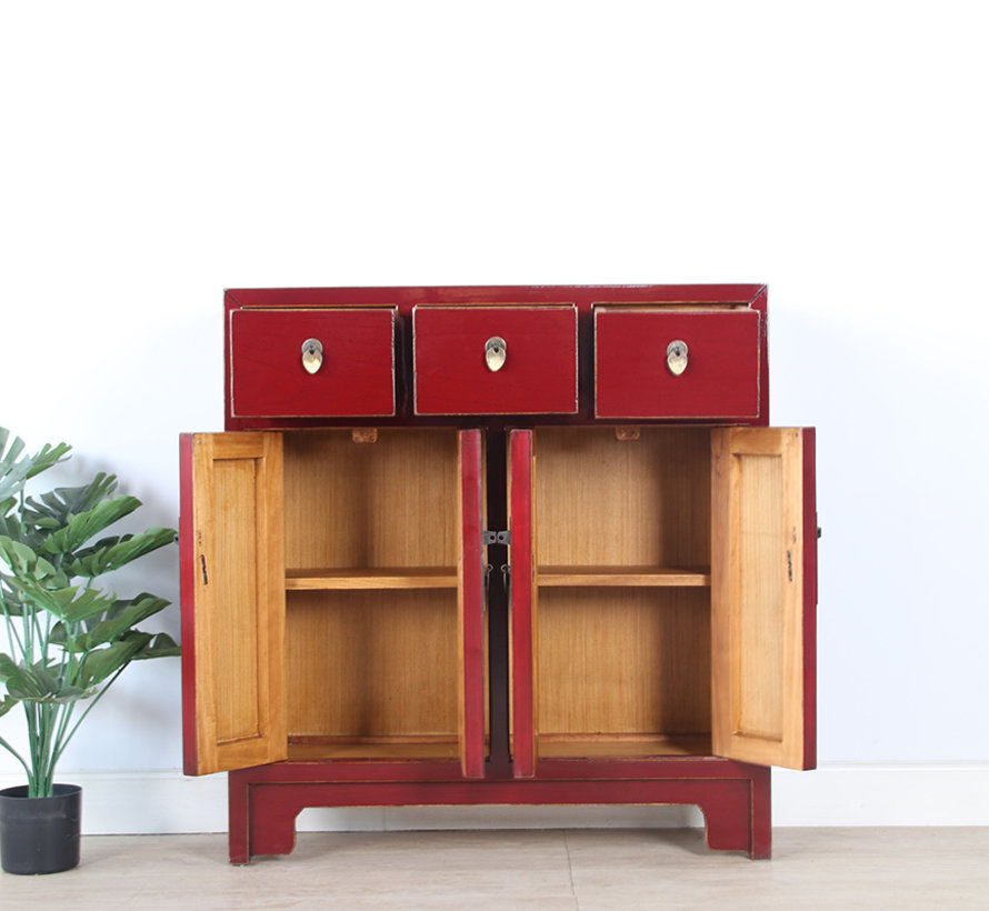 Chinese sideboard 25 cm D  purple red RAL3004