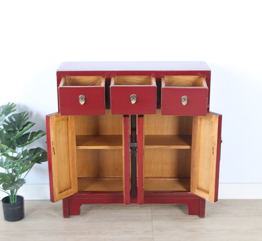 Chinese sideboard 25 cm D  purple red RAL3004