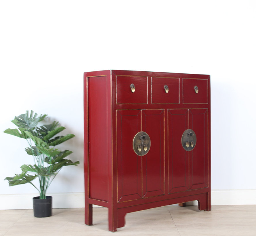 Chinese sideboard 25 cm D  purple red RAL3004