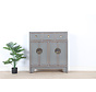 chinesische Kommode 25 cm Tief Orientalisch/Asiatisch Stil grau  RAL7005