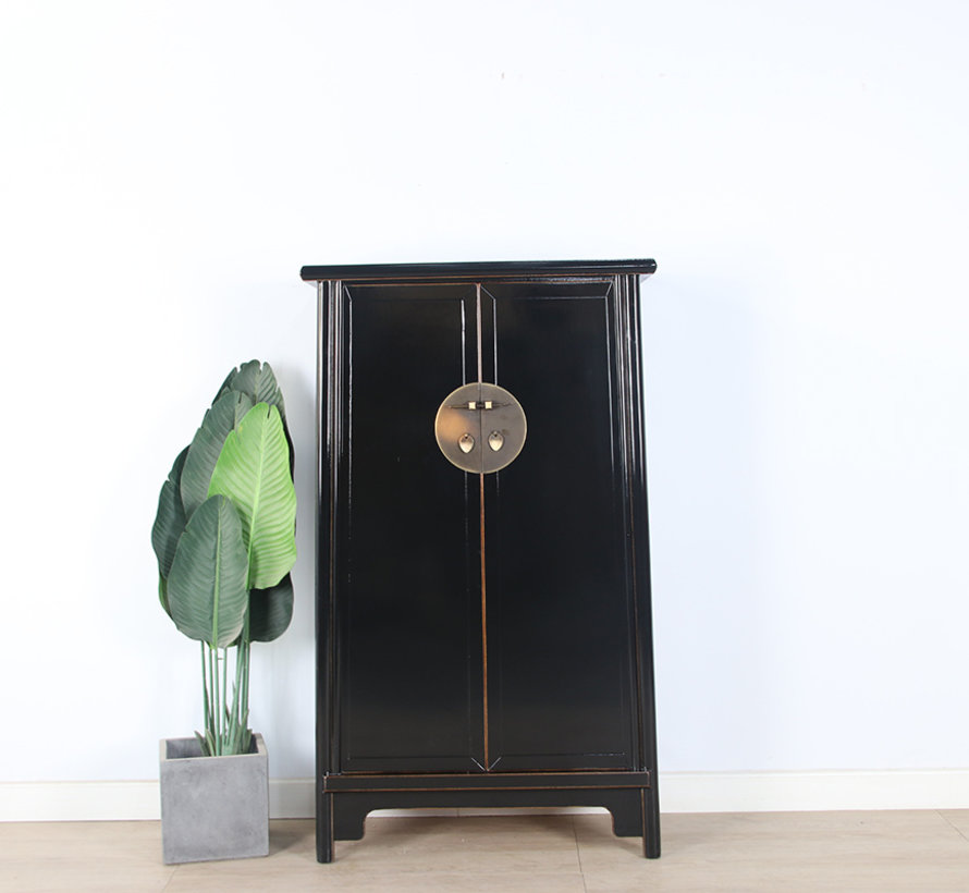 Chinese wedding cabinet 2 doors black