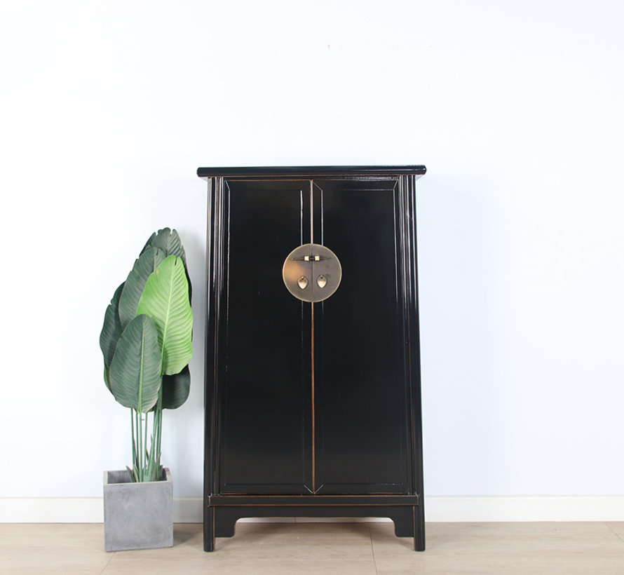 Chinese wedding cabinet 2 doors black