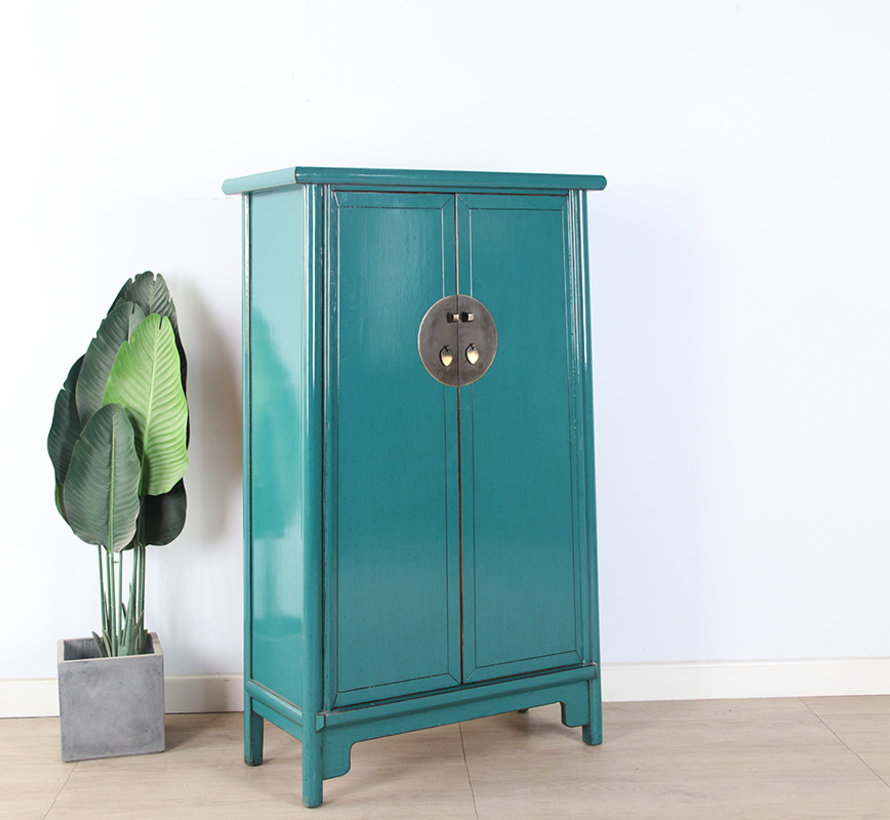 Chinese wedding cabinet 2 doors turquoise  RAL5018