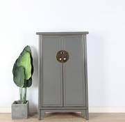 Yajutang Hochzeitschrank 2 Türen grau  RAL7005