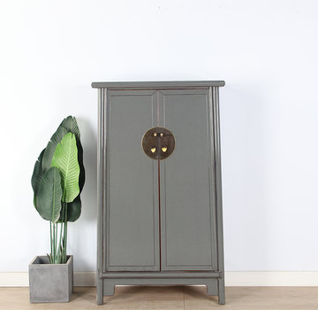 Yajutang Hochzeitschrank 2 Türen grau  RAL7005