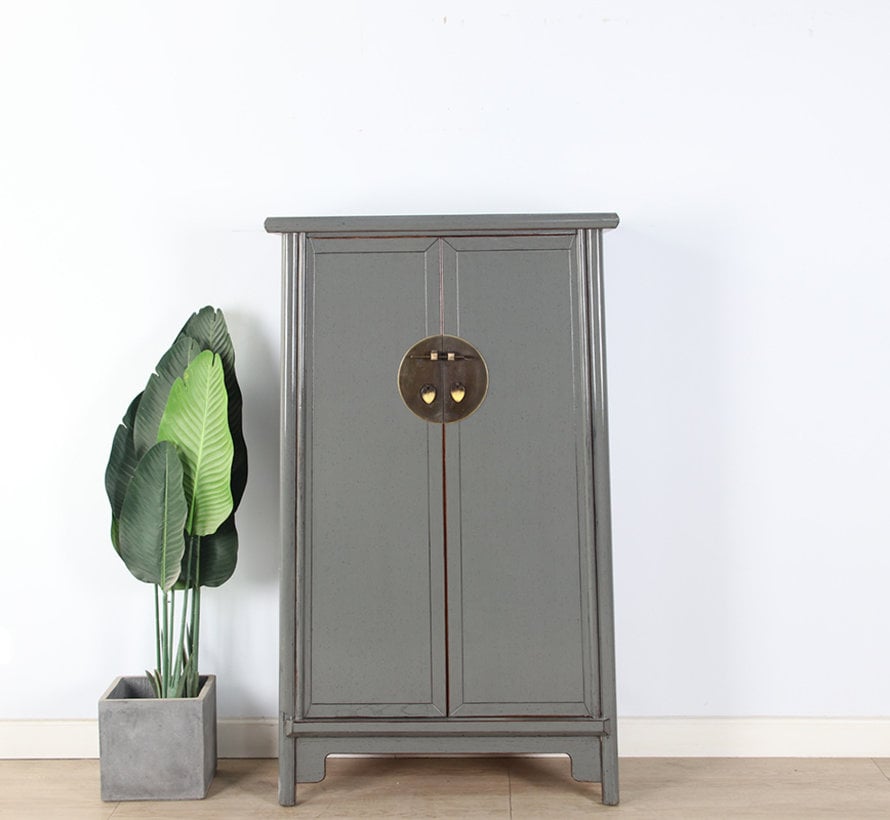 Chinese wedding cabinet 2 doors gray  RAL7005