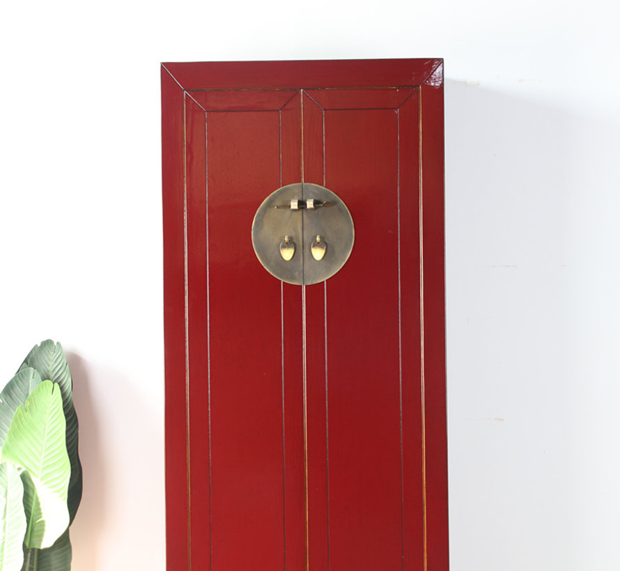 Chinese wedding cupboard  purple red RAL3004