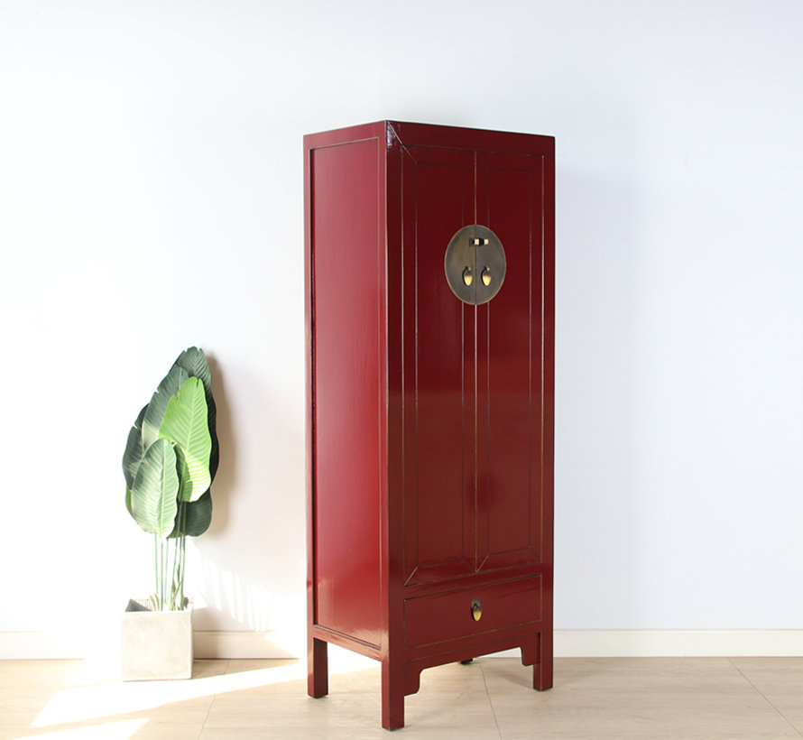 Chinese wedding cupboard  purple red RAL3004