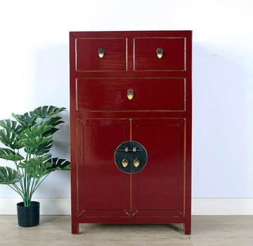 Yajutang chinesische Kommode  purpurrot RAL3004