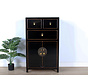 Chinese dresser sideboard 3 Schubladen 2 doors black