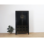 Chinese wedding cabinet 2 doors 2 drawers black
