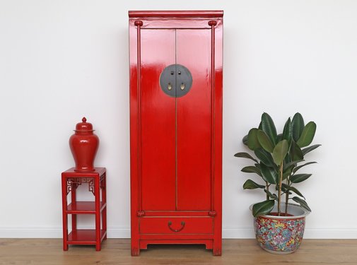Yajutang Chinese wedding cabinet red