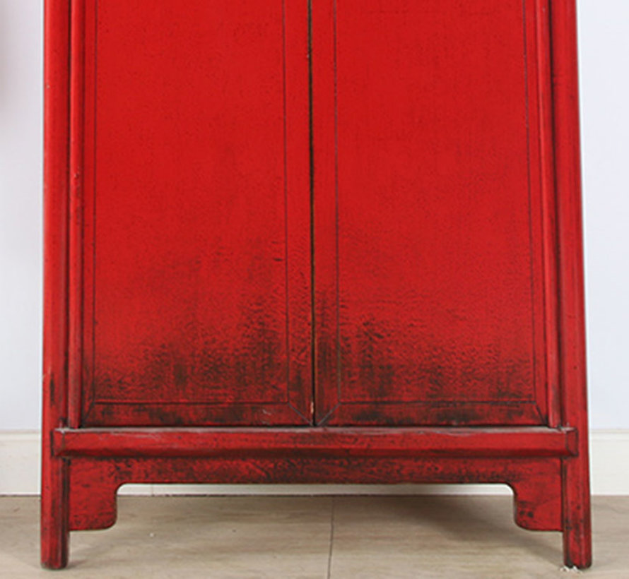 Chinese wedding cabinet 2 doors red