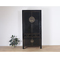 Chinese wedding cabinet 4 doors 2 drawers black