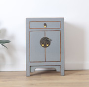 Yajutang Chinese chest of drawers bedside light grey