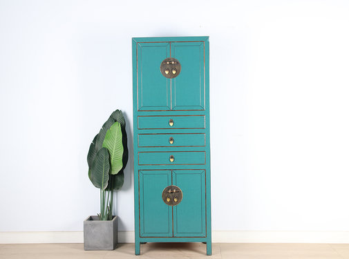 Yajutang Chinese wedding cupboard turquoise