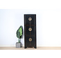 Chinese wedding cabinet 6 doors solid wood black