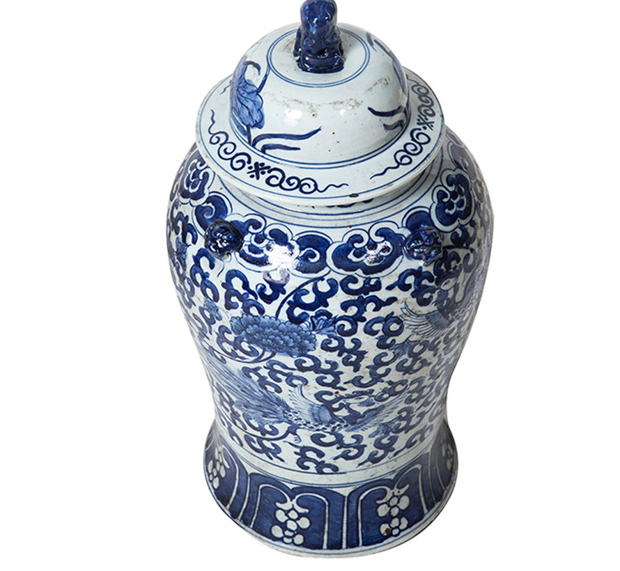 Chinese porcelain lidded vase50 cm high Ø 23cm