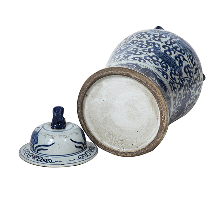 Chinese porcelain lidded vase50 cm high Ø 23cm