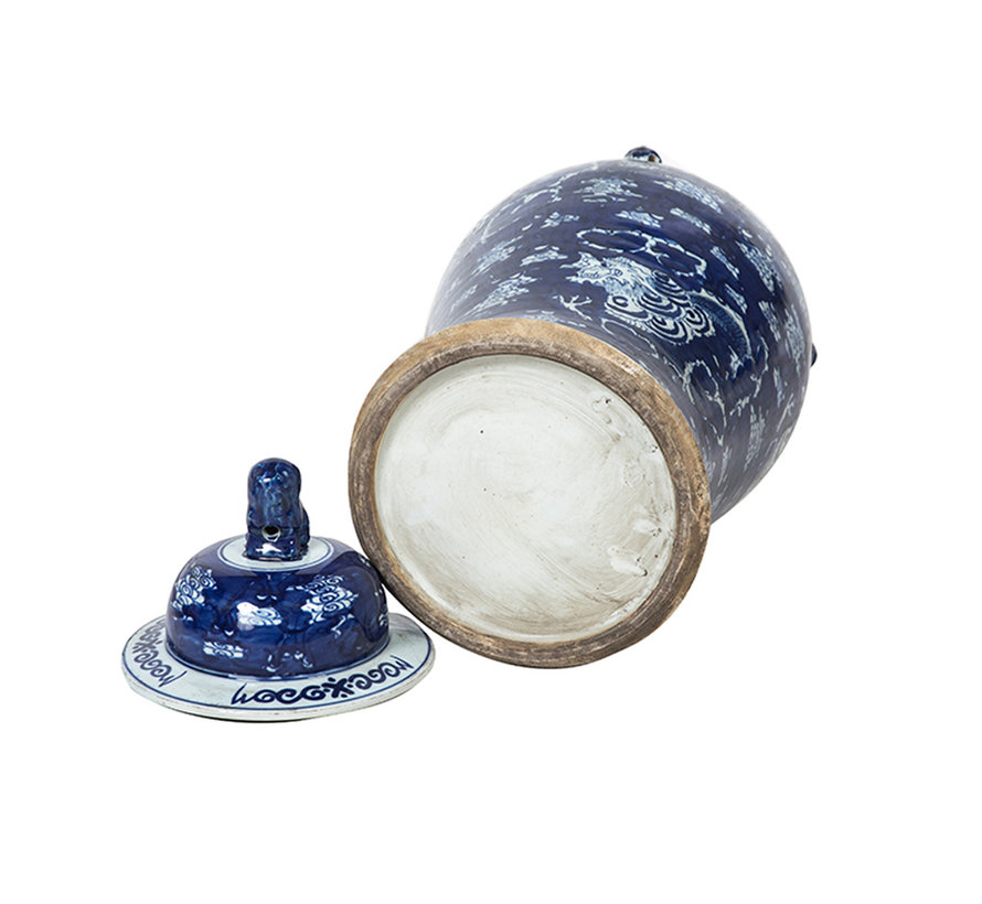 Chinese porcelain lidded vase50 cm high Ø 23cm