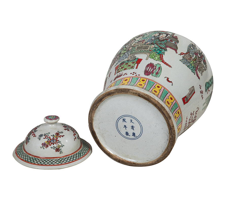 Chinese porcelain lidded vase44cm high Ø 25cm