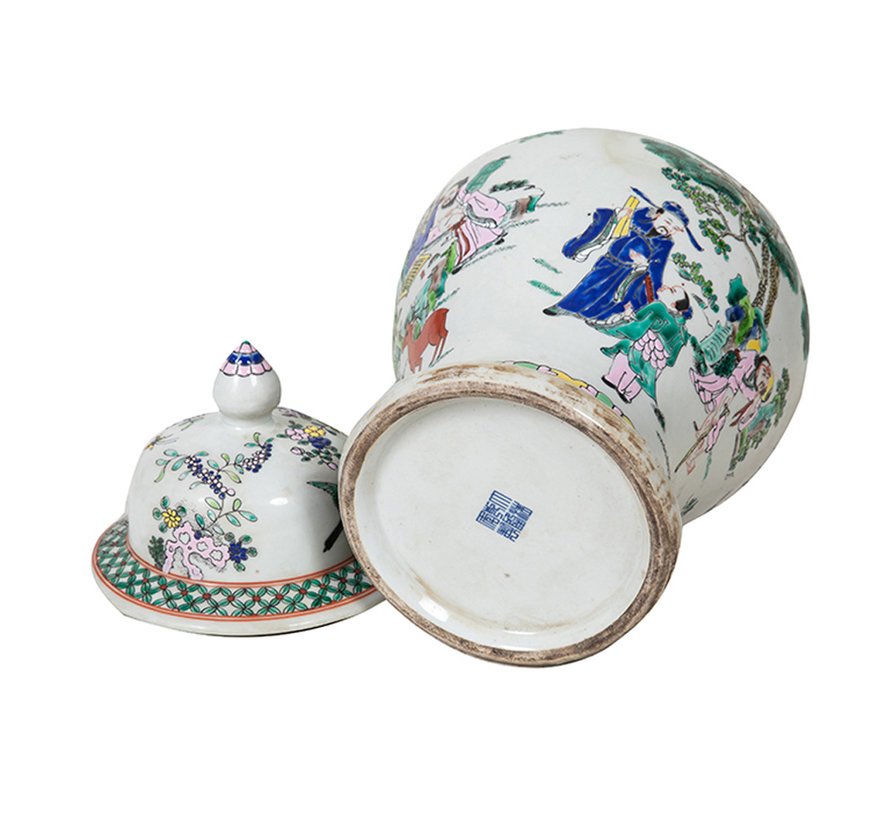 Chinese porcelain lidded vase41cm high Ø 23cm