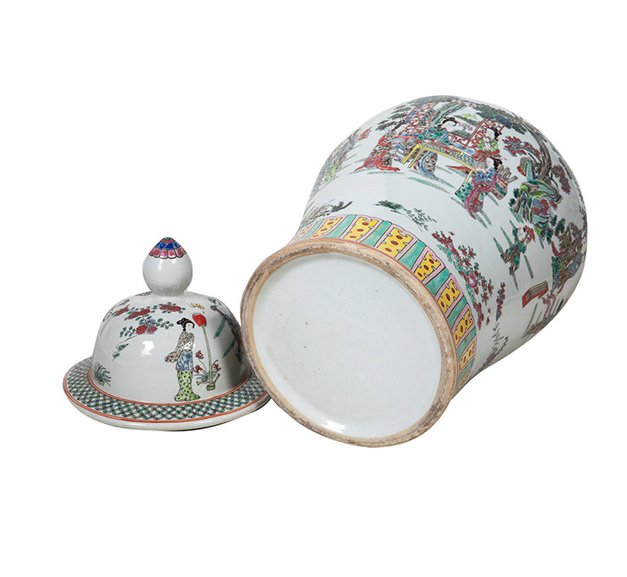 Chinese porcelain lidded vase68cm high Ø 34cm