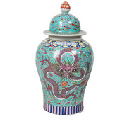 Yajutang Chinese Porcelain Lid Vase