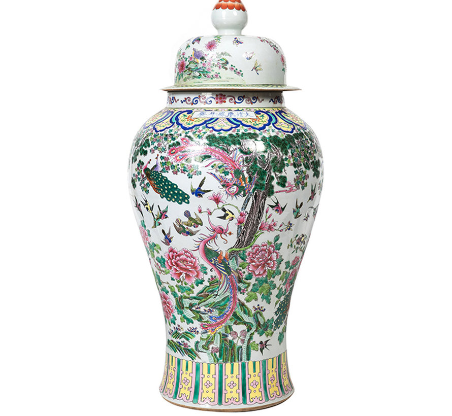 Chinese porcelain lidded vase116cm high Ø 50cm