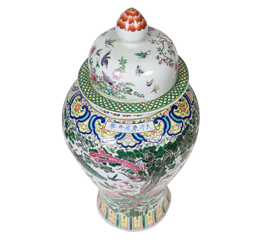 Chinese porcelain lidded vase116cm high Ø 50cm