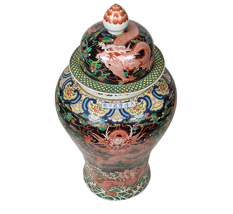 Chinesische Porzellan Deckelvase116cm hoch Ø 50cm
