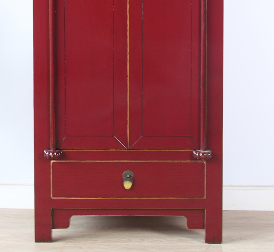 Chinese wedding cabinet 2 doors 1 drawer wardrobe purple RAL3004