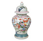 Chinesische Porzellan Deckelvase24cm hoch Ø45cm