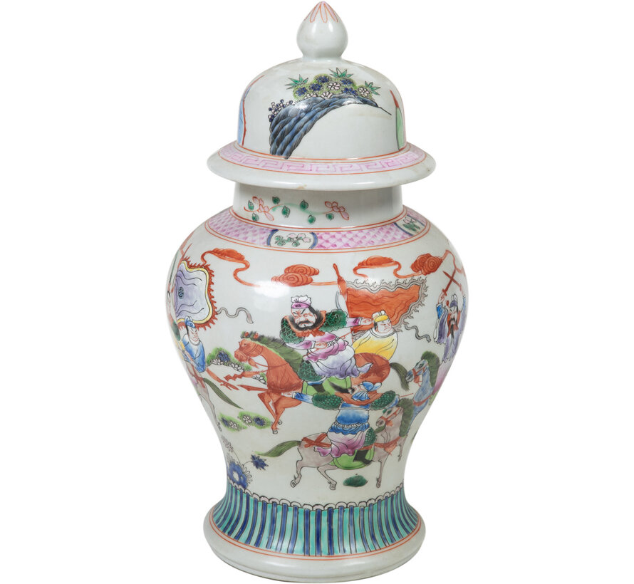 Chinese porcelain lidded vase24cm high Ø45cm