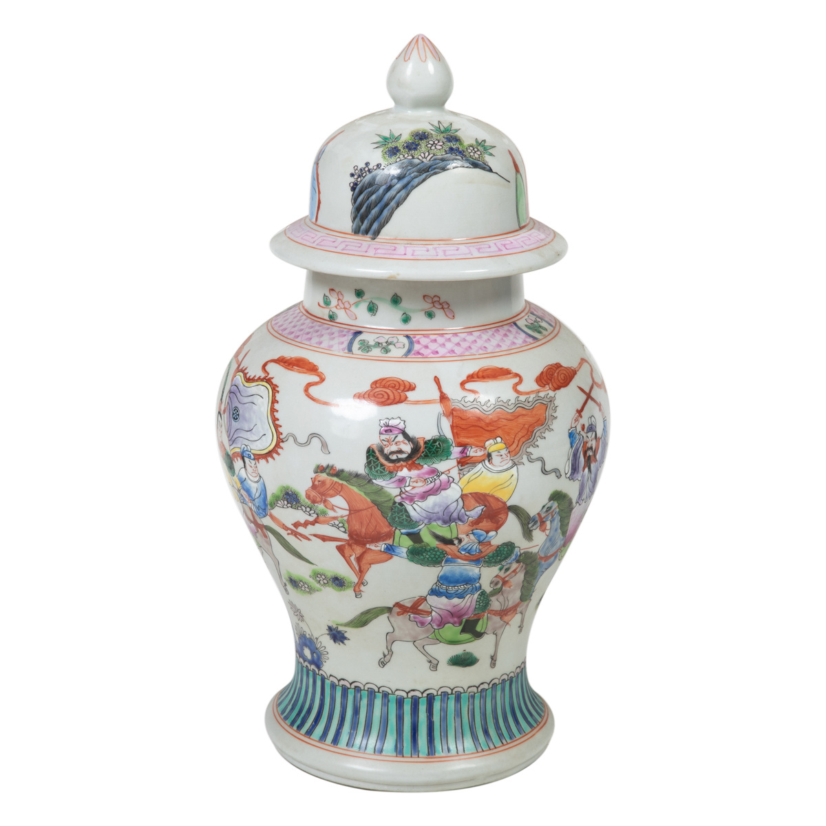 Chinesische Porzellan Deckelvase Yajutang Möbel GmbH