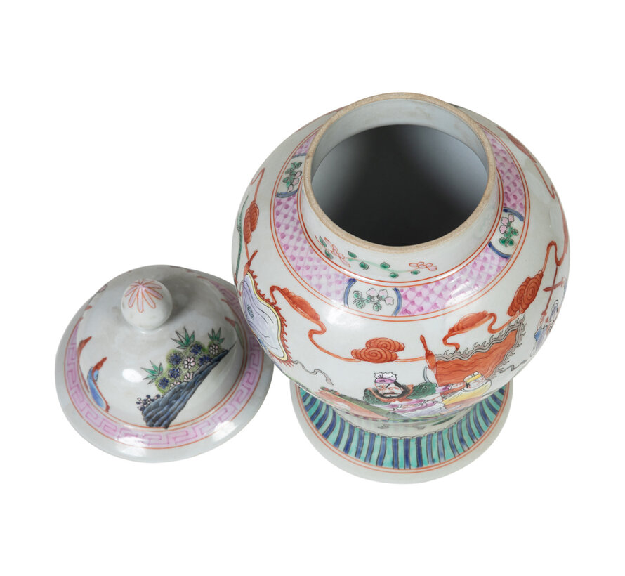 Chinese porcelain lidded vase24cm high Ø45cm