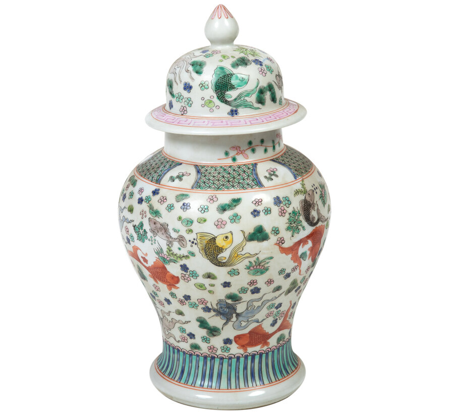 Chinese porcelain lidded vase24cm high Ø45cm