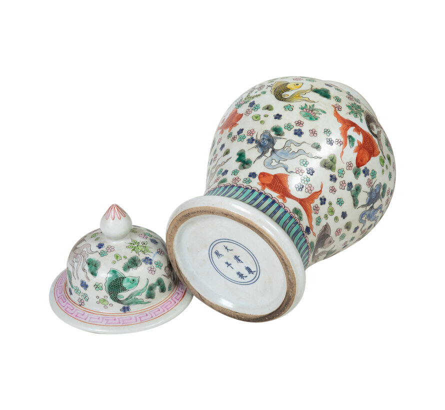 Chinese porcelain lidded vase24cm high Ø45cm