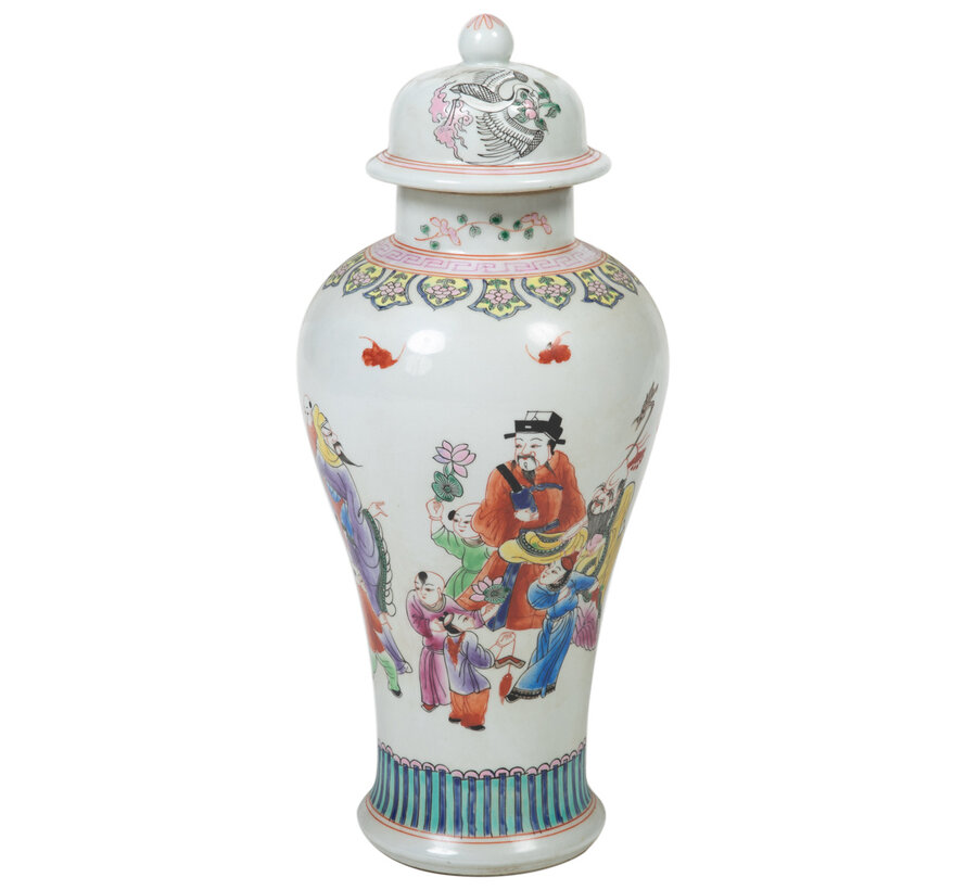 Chinese porcelain lidded vase20cm high Ø48cm