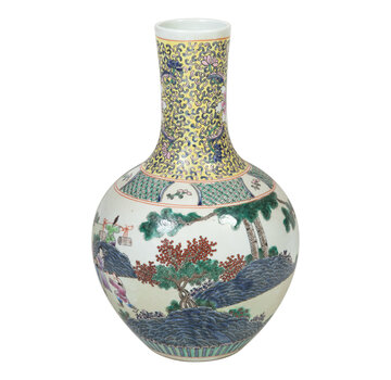 Yajutang Chinesische Porzellan Deckelvase