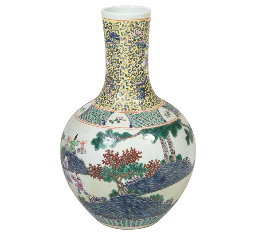 Chinese porcelain lidded vase Ø24cm high 40cm